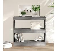 vidaXL Estantería/Separador de ambientes gris Sonoma, 80x30x72 cm - Estantería - Estanterías - Librería - Estantería de almacenamiento
