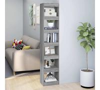 vidaXL Estantería/Separador de ambientes gris Sonoma de 40x30x198 cm - Estantería - Estanterías - Librería - Estantería de almacenamiento