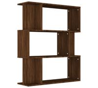 vidaXL Estantería/Separador de ambientes marrón color roble, 80x24x96 cm, material de madera