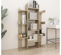 vidaXL Estantería Sonoma en roble, 86x25,5x140 cm, material de madera - Estantería para libros - Estanterías - Librería - Librerías