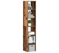 vidaXL Estanterías 2 uds apilables de madera vieja 30x30x80 cm