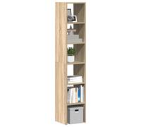vidaXL Estanterías 2uds apilables de madera de ingeniería roble sonoma