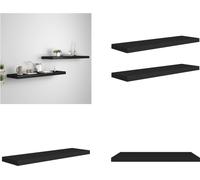 vidaXL Estanterías flotantes, 2 unidades, color , 90x23,5x3,8 cm, MDF - Estantería de pared - Estanterías de pared - Estantería de pared flotante - Estantería de pared suspendida