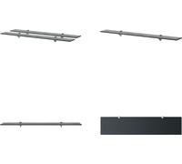vidaXL Estanterías flotantes, 2 unidades, vidrio, 90x20 cm, 8 mm - Estantería flotante - Estanterías flotantes - Estante de pared - Estantes de pared