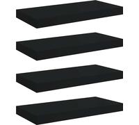 vidaXL Estanterías flotantes, 4 unidades, color , 50x23,5x3,8 cm, MDF