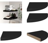 vidaXL Estanterías flotantes Eck, 2 unidades, color , 35x35x3,8 cm, MDF - Estantería de pared - Estanterías de pared - Estantería de pared flotante - Estantería de pared suspendida