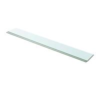 vidaXL Estantes panel balda de vidrio transparente 100x12 cm - 2 unidades