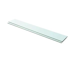 vidaXL Estantes 2 unidades panel de vidrio transparente 100x15 cm