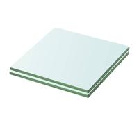 vidaXL Estantes 2 unidades panel de vidrio transparente 20x15 cm