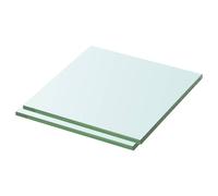 vidaXL Estantes panel de vidrio transparente 30x30 cm – 2 unidades