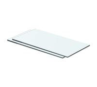 vidaXL Estantes 2 unidades panel de vidrio transparente 40x15 cm