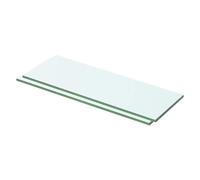 vidaXL Estantes de panel de vidrio transparente 50x12 cm 2 unidades