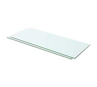 vidaXL Estantes panel de vidrio 60x20 cm transparente 2 unidades