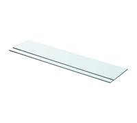 vidaXL Estantes 2 unidades panel de vidrio transparente 70 x 15 cm