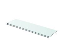 vidaXL Estantes panel flotante de vidrio transparente 70x20 cm - 2 unidades