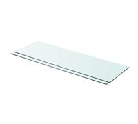 vidaXL Estantes 2 unidades panel de vidrio transparente 80x25 cm