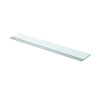 vidaXL 2x Estantes Panel Balda Placa Estantería para Casas o Tiendas de Pared Expositora Estantería Decoración de Vidrio Transparente 90x12cm