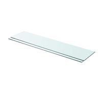 vidaXL Estantes 2 unidades panel de vidrio transparente 90x20 cm