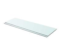 vidaXL Estantes panel de vidrio transparente 90x30 cm 2 unidades