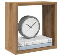 vidaXL Estantes cubo de pared 4 uds madera roble artisan 30x15x30 cm