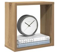 vidaXL Estantes cubo de pared 6 uds madera roble artisan 30x15x30 cm
