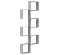 vidaXL Estantes cubo de pared 6 unidades gris sonoma 30x15x30 cm