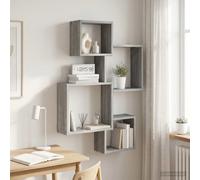 vidaXL Estantes de Cubo para Pared Montada en la pared Sonoma gris