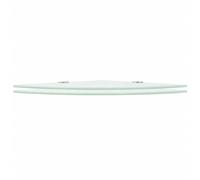 vidaXL Estantes de esquina 2 uds con soportes cromados vidrio 35x35 cm Transparente, Negro, Blanco Mueble Almacenaje Estantería para Oficina, Estudio, Dormitorio Estantería/Librería/ mueble de Almacen