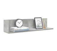 vidaXL Estantes de pared 2 uds madera gris hormigón 75x16,5x16,5 cm