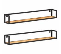 vidaXL Estantes de pared 2 unidades 120 cm madera maciza acacia