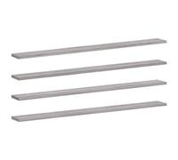 vidaXL Estantes pared 4 uds madera ingeniería gris Sonoma 100x10x1,5cm