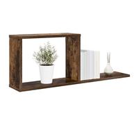 vidaXL Estantes flotantes 2 pcs Roble Ahumado 80 x 15 x 30 cm, Sala Moderna, Estanterías Flotantes, Montadas en Pared, Decoración para el Hogar, Almacenamiento Elegante