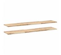 vidaXL Estantes flotantes 2 uds Madera Acacia sin Tratar 120x30x2 cm