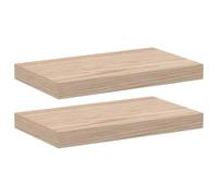 vidaXL Estantes flotantes 2 uds madera de ingeniería 40x23,5x4 cm
