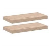 vidaXL Estantes flotantes 2 uds Madera de ingeniería 50x23,5x4 cm