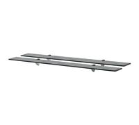 vidaXL 2X Estantes Flotantes Balda Montado Colgantes Expositora Estantería para Libros y Objetos Decoración Parillo Almacenamiento Vidrio 100x20cm
