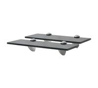 vidaXL 2X Estantes Flotantes Balda Montado Colgantes Expositora Estantería para Libros y Objetos Decoración Parillo Almacenamiento Vidrio 30x20cm