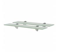 vidaXL Estantes flotantes 2 unidades vidrio 8 mm 50x20 cm