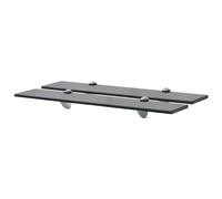 vidaXL 2X Estantes Flotantes Balda Montado Colgantes Expositora Estantería para Libros y Objetos Decoración Parillo Almacenamiento Vidrio 60x20cm