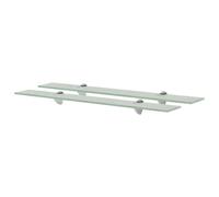 vidaXL Estantes flotantes 2 unidades vidrio 8 mm 70x20 cm
