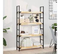 vidaXL Estantes flotantes 4 uds madera acacia sin tratar 80x20x4 cm