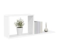 vidaXL Estantes flotantes Blanco 80 x 15 x 30 cm Madera de ingeniería