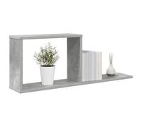 vidaXL Estantes flotantes Gris Hormigón 80 x 15 x 30 cm