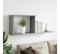 vidaXL Estantes flotantes Sonoma gris 80 x 15 x 30 cm