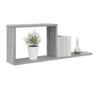 vidaXL Estantes flotantes Sonoma Gris 80 x 15 x 30 cm, Sala Moderna, Estanterías Flotantes, Montadas en Pared, Decoración para el Hogar, Almacenamiento Elegante