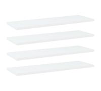 vidaXL 4X Estantes para Estantería Estudio Salón Decoración Libros Librería Librero Biblioteca Tablero Extra Madera Contrachapada Blanco 60x20x1,5 cm