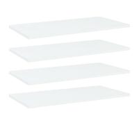 vidaXL 4X Estantes para Estantería Estudio Salón Decoración Libros Librería Librero Biblioteca Tablero Extra Madera Contrachapada Blanco 60x30x1,5 cm