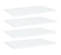 vidaXL Estantes para estantería 4 uds contrachapada blanco 60x40x1,5cm