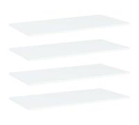vidaXL Estantes para estantería 4 uds contrachapada blanco 80x40x1,5cm