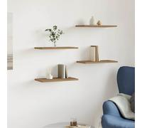vidaXL Estantes pared 4 ud madera ingeniería roble artisan 40x20x1,5cm